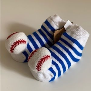 Mud Pie Baseball Rattle Socks